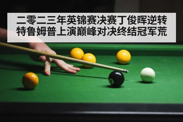 二零二三年英锦赛决赛丁俊晖逆转特鲁姆普上演巅峰对决终结冠军荒
